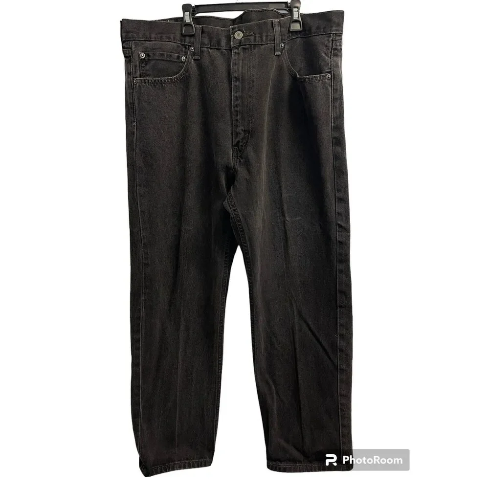 LEVIS 505 Men's 40X30 Regular Fit Black Denim Jeans‎